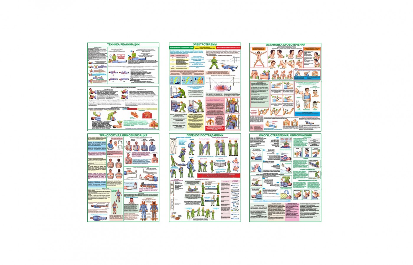 Комплект плакатов "Оказание первой помощи"