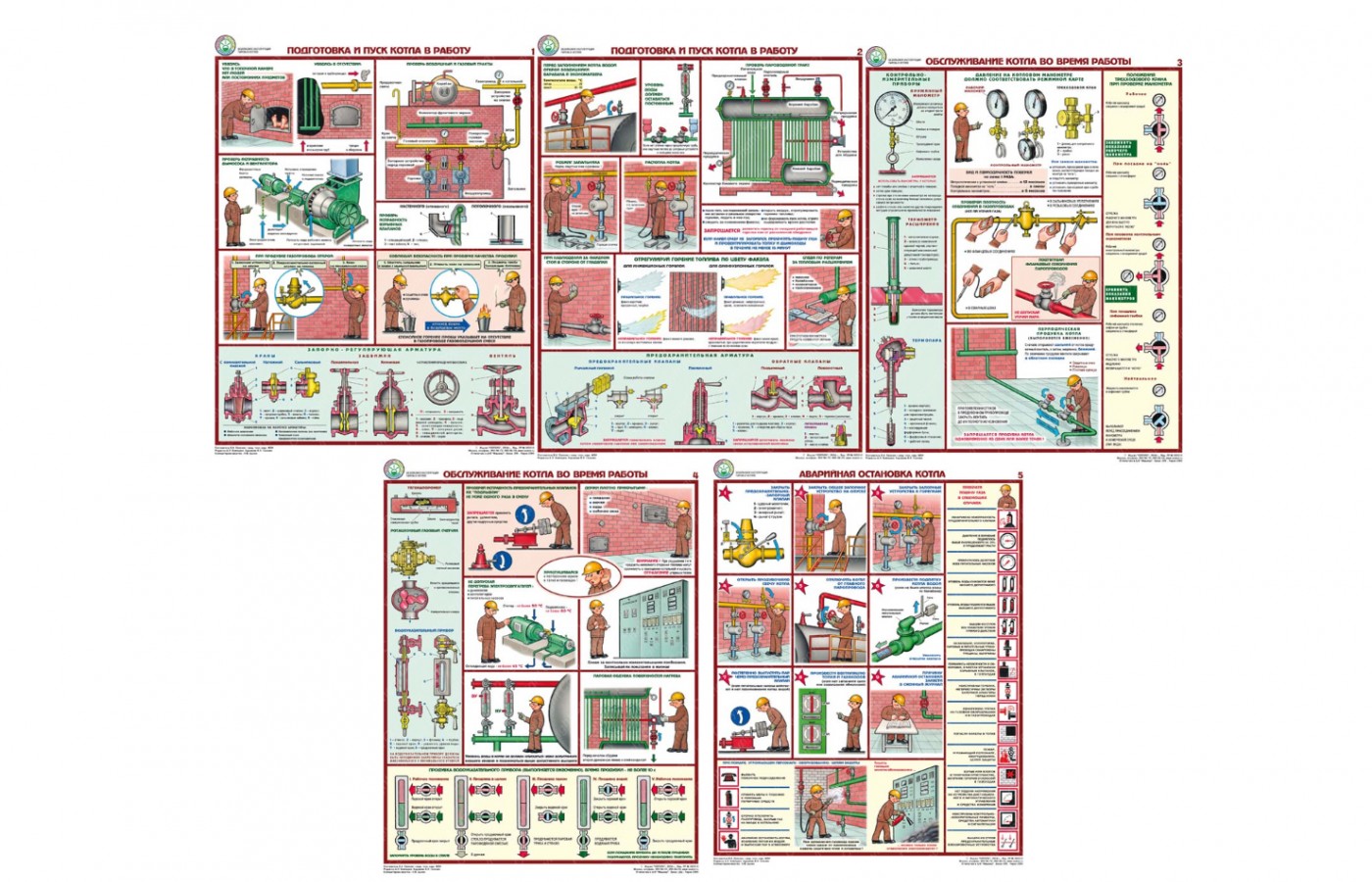Комплект плакатов "Безопасная эксплуатация паровых котлов"